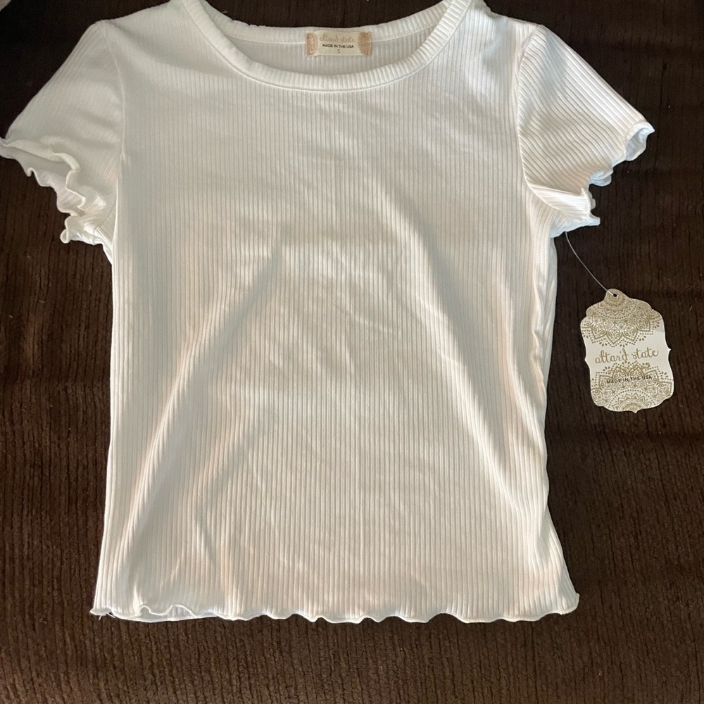 Altar’d state white top. New with tags. Size small